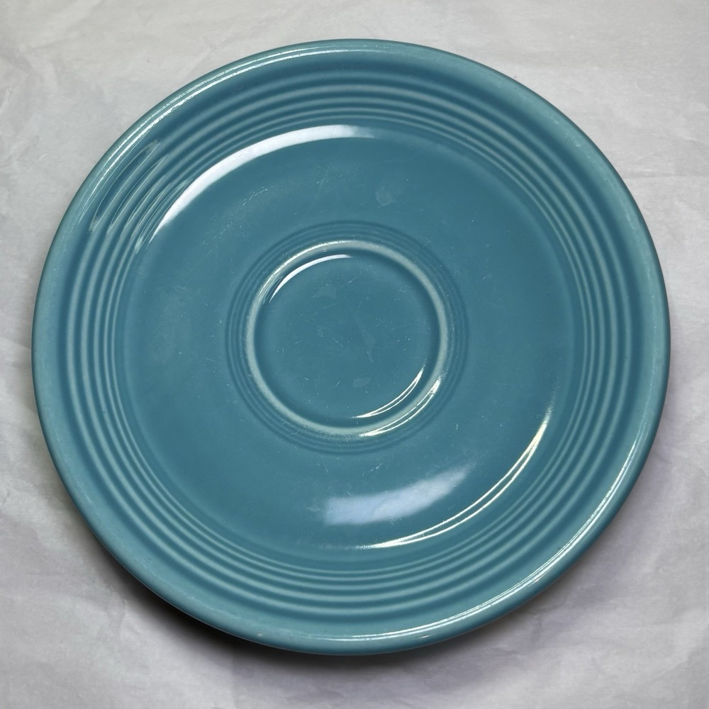 Homer Laughlin Fiesta‎ Fiestaware Turquoise 6" Saucer Vintage 1930's